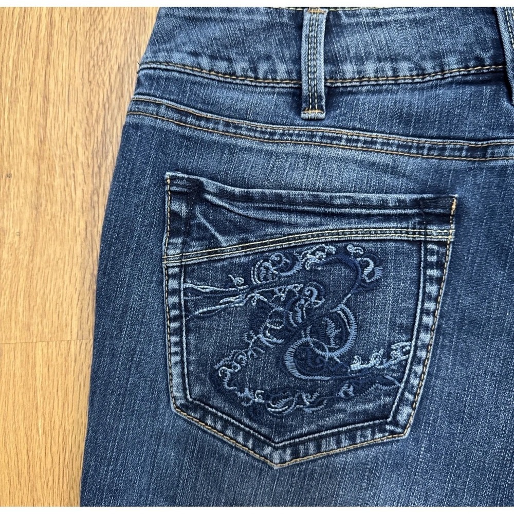 Silver Jeans Suki Denim Shorts Women 28 Blue Mid Rise Cut Off Embroidered Pocket - Picture 7 of 16